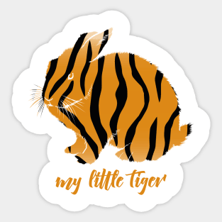 bunny tiger Sticker